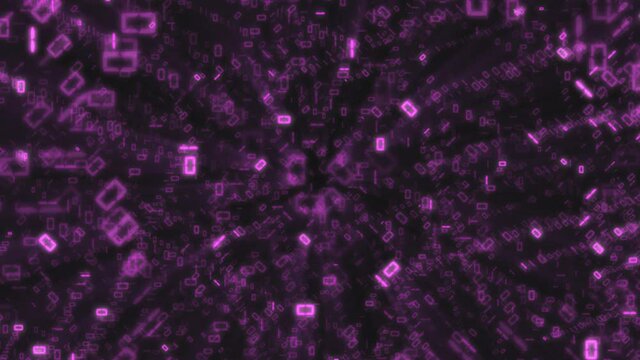 Abstract binary background, number streams, matrix effect.
