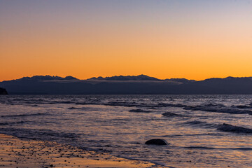 Admiralty Inlet and Olympic Mountains at Sunet