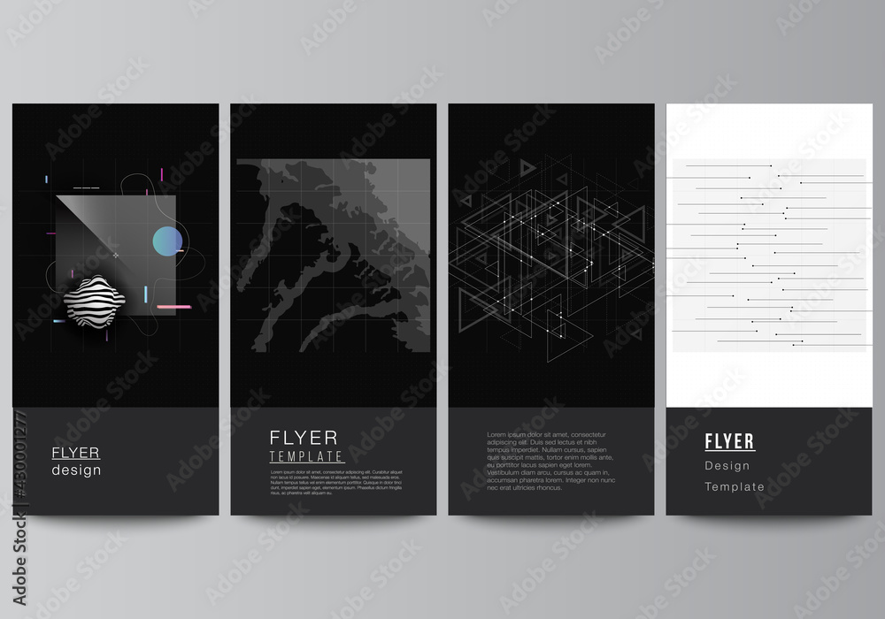 Aufkleber vector layout of flyer, banner design templates for website advertising design, vertical flyer desig