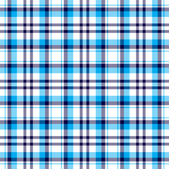 Plaid seamless pattern. Vector background of textile ornament. Flat fabric design.