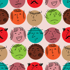 Face emotion pattern 1