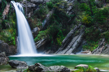 Beautiful waterfall in the nature