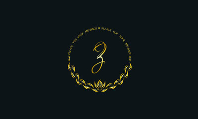 Vintage bright decorative monogram with the letter Z. Elegant emblem for hotel, restaurant, business, presentation and more.