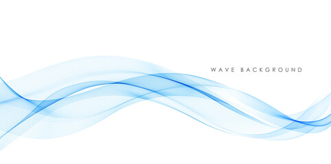 Vector abstract colorful flowing wave lines isolated on white background. Design element for technology, science, modern concept. - 430004830