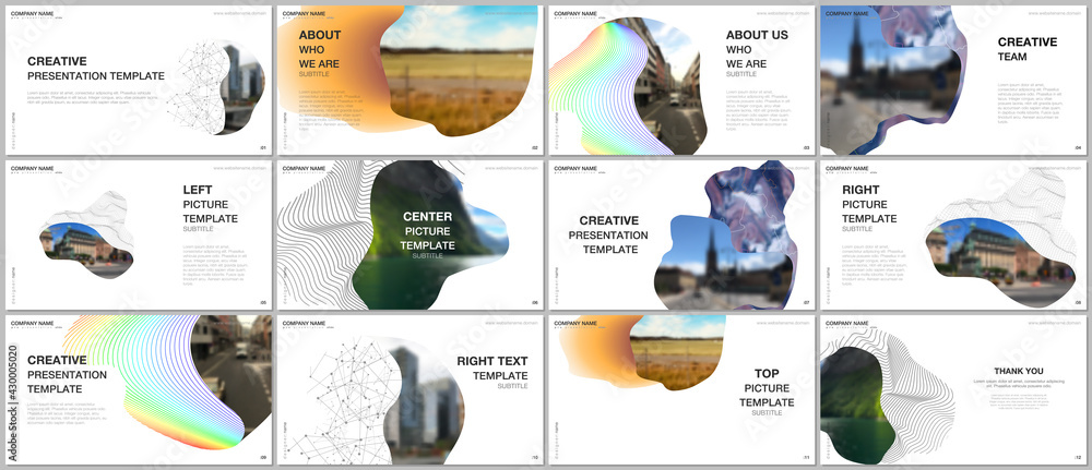 Canvas Prints presentation design vector templates, multipurpose template for presentation slide, flyer, brochure 