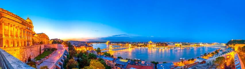 Panoramablick über die Stadt Budapest, Ungarn 