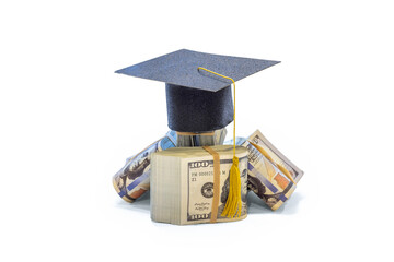 graduation cap education money