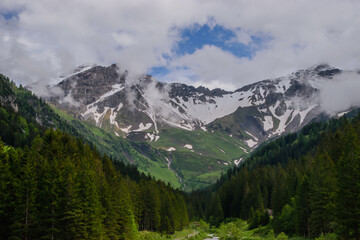 Beautiful alpine landscape in Liechtenstein.