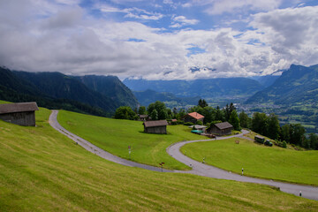 Beautiful alpine landscape in Liechtenstein.