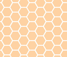 Abstract geometric pattern with hexagon tile. Vector honeycomb seamless background.