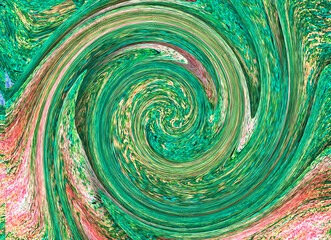 Abstract colorful artistic wavy banner design. Bright carving texture.