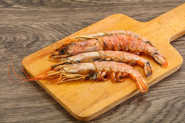 Tasty big Langoustine over the board