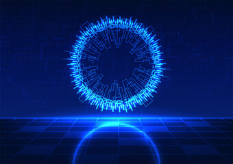 Vector design illustration,abstract background, futuristic technology concept