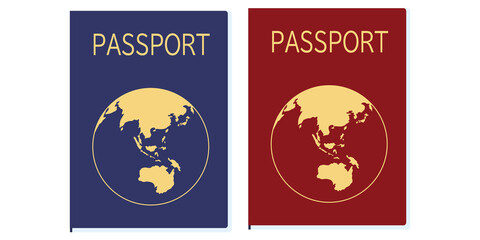 パスポートのイラスト素材　ベクター