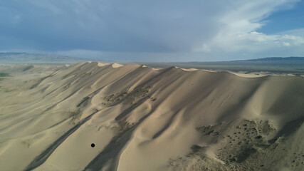 sand dunes in the Gobi desert in Mongolia