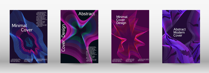 Modern design template. A set of modern abstract covers.