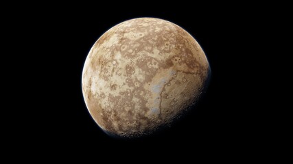 earth-like planet in far space, planets background 3d render