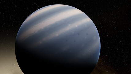 earth-like planet in far space, planets background 3d render