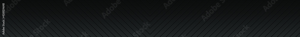Aufkleber dark black geometric grid diagonal lines horizontal background. modern dark abstract technology vect