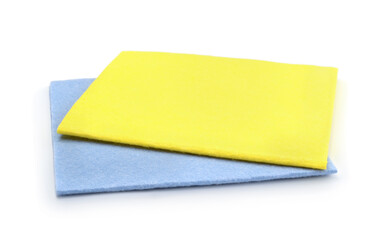 Kitchen napkins isolated on white.