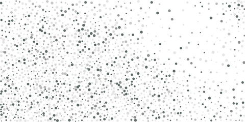 Silver shine of confetti on a white background.   Illustration of a drop of shiny particles. Decorative element. Element of design. Vector illustration, EPS 10.