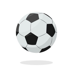 Soccer ball icon isolated. Sport equipment element.