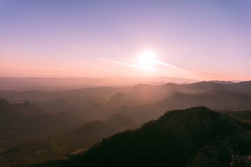 Fototapeta premium sunrise in the mountains