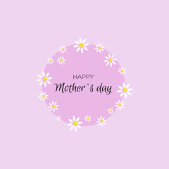 Happy Mother's Day with flowers