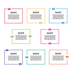 Set of quote box frames