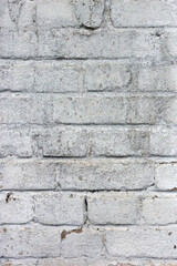 Background texture of a old white brick wall