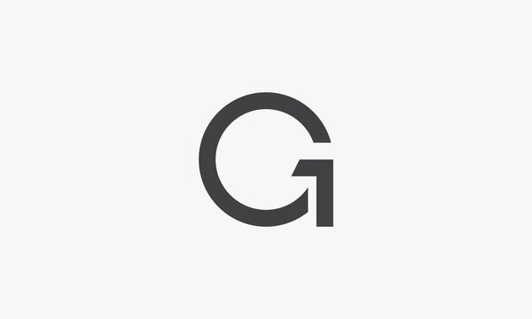 G1 abstract letter logo concept isolated on white background.