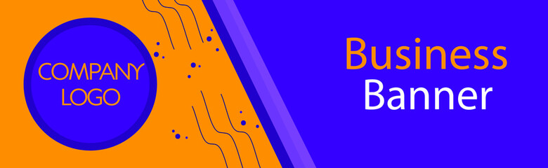 Header for the site template. Template for the header layout. Website design for business, banner. Web design layout, vector illustration.