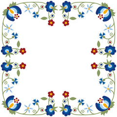 Kashubian floral design Kaszuby ethnic folk art
Palmeta