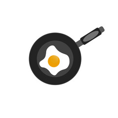 omelet in a frying pan