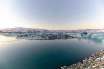 Fototapeta na wymiar The Glacier Lagoon Jökulsarlon in Iceland, Europe
