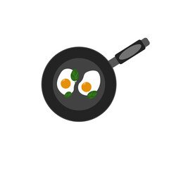 omelet in a frying pan