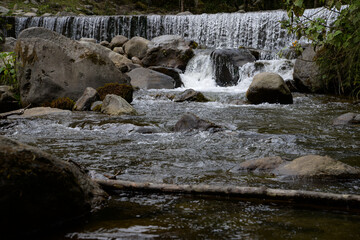 Cascade in Cocora Valley, Colombia 