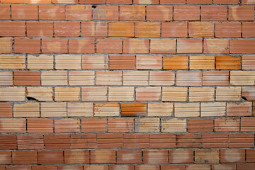 red brick background wall 