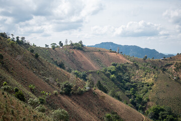 A beautiful hillside along the hike from Kalaw to Inle Lake