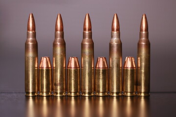 5.56 NATO FMJ and 9x19mm HP