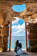 Cave with Skylight by the Ocean - a Relaxing Zen Sanctuary