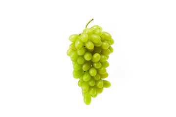 green grapes isolated on a white background