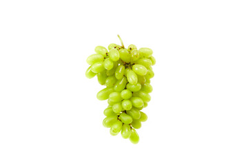 green grapes isolated on a white background