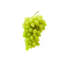 green grapes isolated on a white background