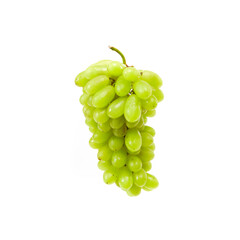 green grapes isolated on a white background