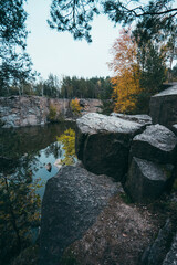 Obraz premium river in autumn