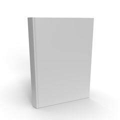 3d rendered book cover over white background