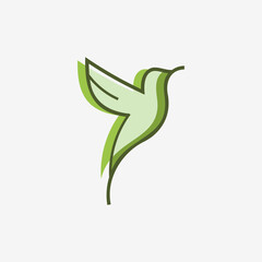 Beauty bird logo design template