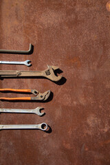 old rusty tools