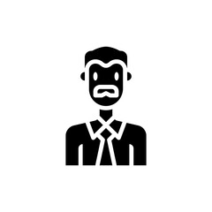 People Icon Man Elder Vector Illustration